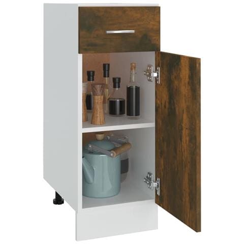 Mobile con Cassetto “Lyon” Rovere Fumo 30x46x81,5 cm - Foto 10