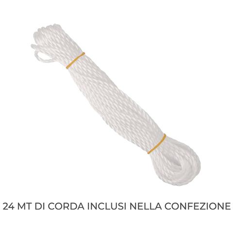 Telo Frangivista Vento Copribalcone Ringhiera Esterno Giardino Tinta Unita Panna Con Occhielli - Foto 7