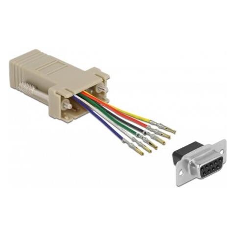 Kit Di Montaggio Adattatore Da Presa D-sub A 9 Pin A Presa Rj12 6p/6c - Foto 1