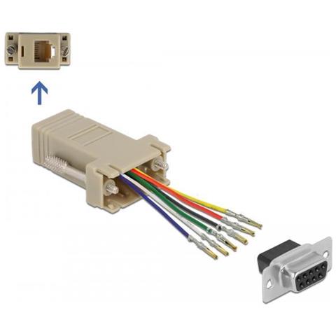 Kit Di Montaggio Adattatore Da Presa D-sub A 9 Pin A Presa Rj12 6p/6c - Foto 4