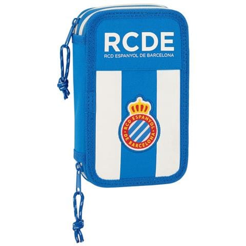 Plumier Doppio Rcd Espanyol Azzurro Bianco (28 Pcs) - Foto 1