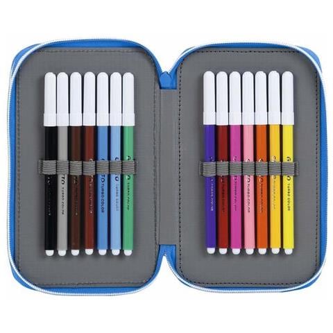 Plumier Doppio Rcd Espanyol Azzurro Bianco (28 Pcs) - Foto 2