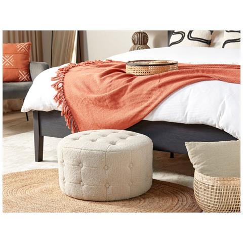 Pouf Tampa Bouclé Beige - Foto 1