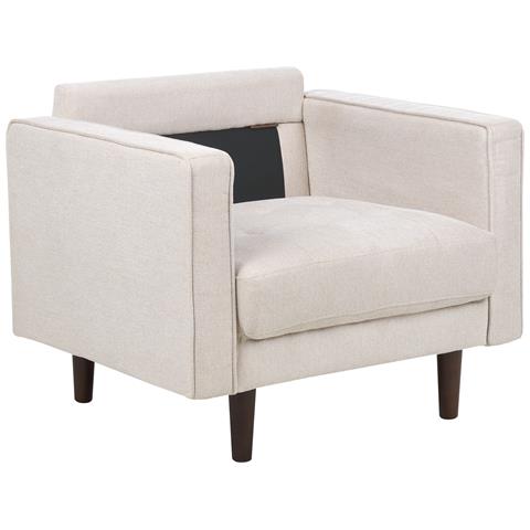 Poltrona Tessuto Beige Nurmo - Foto 2