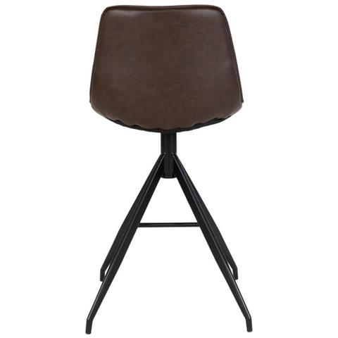 Set 2 Sgabelli Alti Monaco - Marrone - Plastica - 47x46x84 Cm - Foto 6