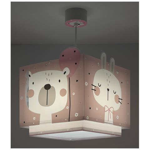 Lampada A Sospensione Per Bambini Baby Jungle Animali Jungla Rosa - Foto 2