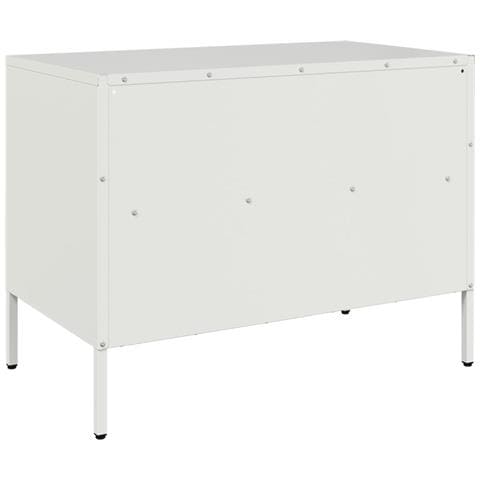 Mobile TV Bianco 68x39x50,5 cm in Acciaio - Foto 2