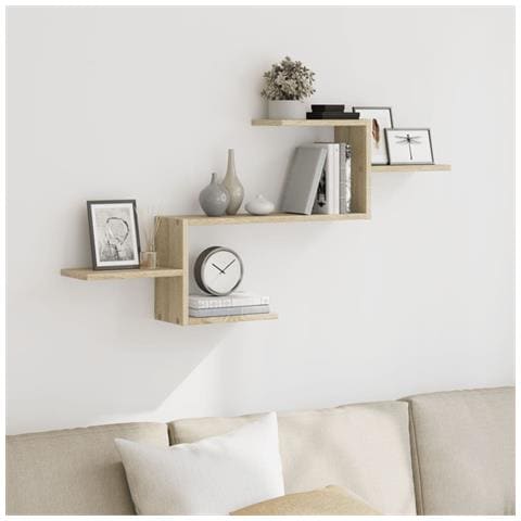 Scaffale A Parete Rovere Sonoma 104x15x49 Cm In Truciolato - Foto 1