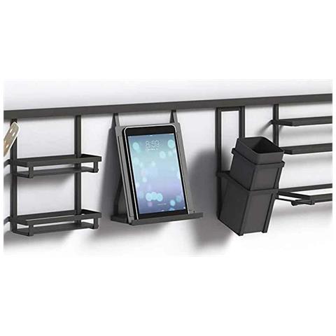 Supporto Portatablet da Appendere Porta Tablet Leggio Cucina in Acciaio Grigio - Foto 2