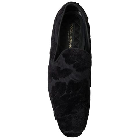 Mocassini In Broccato Nero Scarpe Formali - Eu44.5/us11.5 - Foto 5