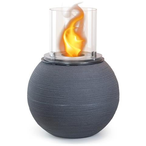 Camino A Bioetanolo Braciere Da Giardino Da Terra Per Interno Esterno Botticelli Ghisa Grigio D. 40 X H54 - Foto 1