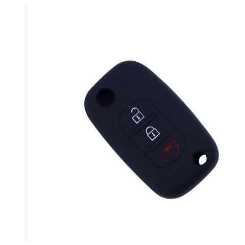 Cover Per Chiave A 3 Pulsanti In Silicone Per Mercedes Benz Smart Black - Foto 3