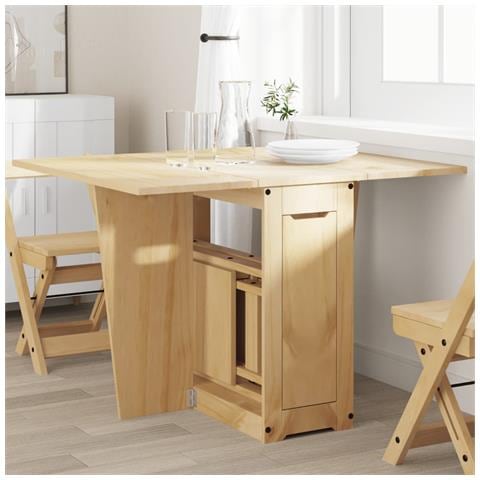 Tavolo Da Pranzo Corona Marrone Cera In Legno Di Pino - Foto 1