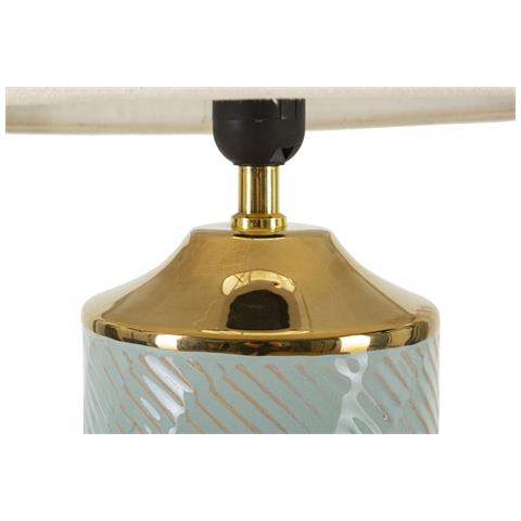 Lampada Da Tavolo Mf107 - Multicolore - Ceramica - 30x30x47 Cm - Foto 2