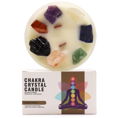 Candela Di Soia Cristallo Dei Sette Chakra - Foto 1
