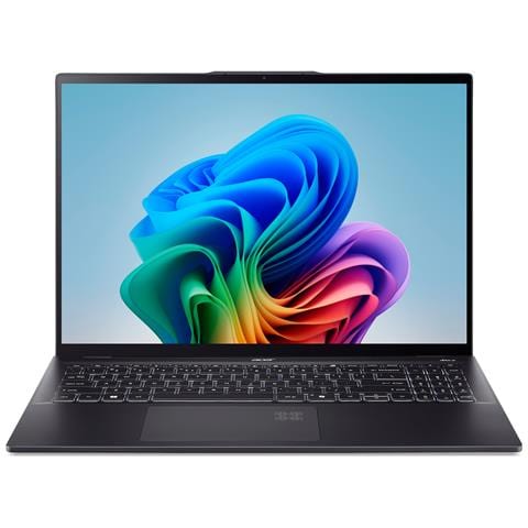 Swift SF16-51T-932H Intel Core Ultra 9 288V Computer portatile 40,6 cm (16") Touch screen 2.8K 32 GB LPDDR5x-SDRAM 2 TB SSD Wi-Fi 7 (802.11be) Windows 11 Home Nero - Foto 1