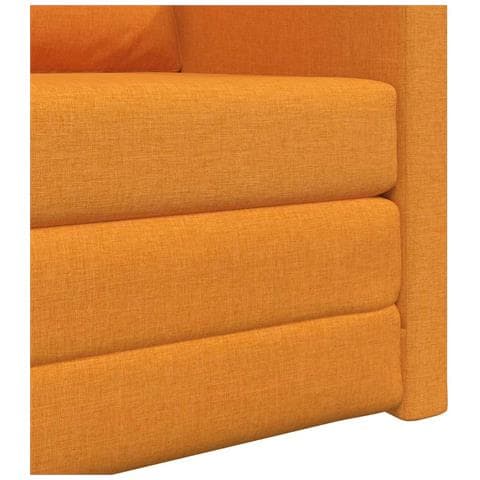 Divano Letto 2-in-1 Giallo Scuro 74x77x81 cm Tessuto - Foto 9