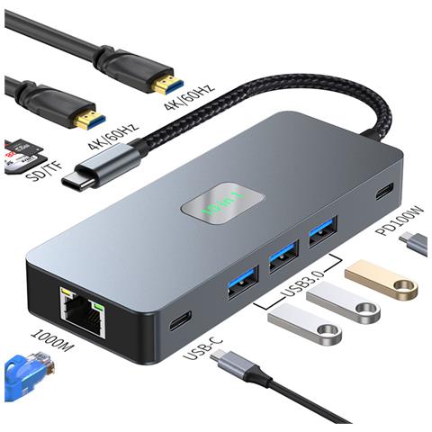 Stazione Docking Usb-c 10-in-1 Con Doppio Display 4k60hz - Foto 2