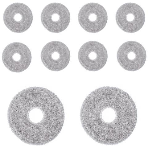 Panni Di Ricambio Per Robot Aspirapolvere, Confezione Da 10, Compatibili Con Ecovacs X1/t10/t20/t30pro E Dreame S10/s20/x10/x20/x30 Grey - Foto 1