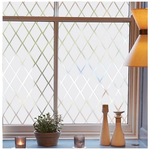 Pellicola Per Finestre Opaca Privacy Uv Vinile 60x200 Cm A Griglia Senza Colla - Foto 1