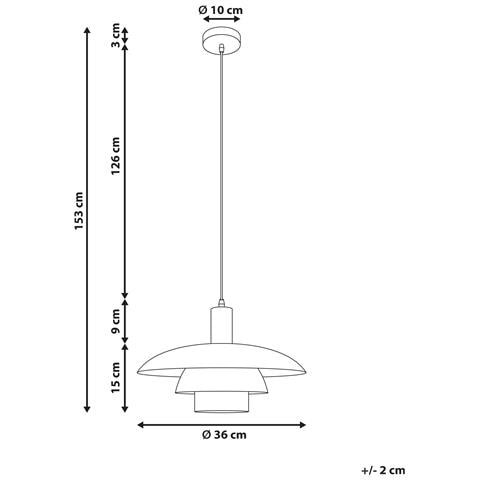 Lampadario Hilba Metallo Nero - Foto 7