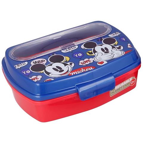 Set Portapranzo Con Borraccia Da 400 Ml E Posate In Plastica Senza Bpa, Blu Royal - Foto 2