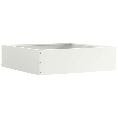 Bordura per Prato Bianco 50 x 50 x 13 cm Acciaio - Foto 1