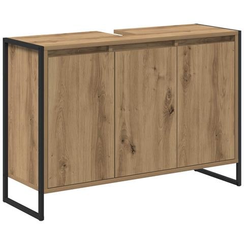 Mobile da Bagno con porta Rovere Artigianale 90 x 30 x 60 cm - Foto 1