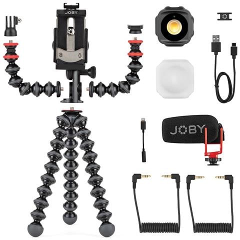 JB01797-BWK treppiede Smartphone /macchina fotografica digitale 3 gamba /gambe Nero, Rosso - Foto 1