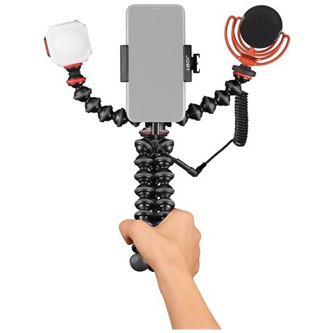 JB01797-BWK treppiede Smartphone /macchina fotografica digitale 3 gamba /gambe Nero, Rosso - Foto 4