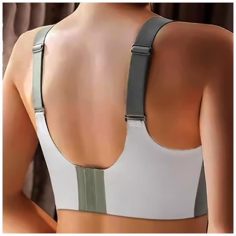 Reggiseno Senza Cuciture Ice Silk: Comfort Wireless Push-up Per Supporto Seno Grande Green L - Foto 2