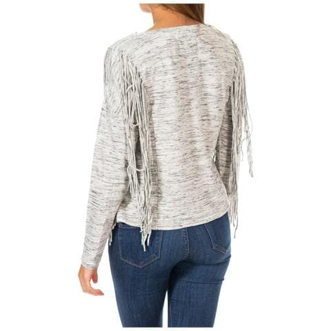 Maglione A Maniche Lunghe Da Donna Colorado Fringe G60000gn - Foto 2
