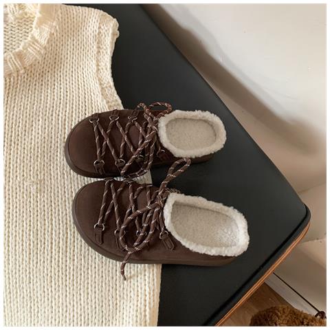 Pantofole Calde In Montone Stile Birkenstock Con Lacci - Comfort E Stile Coffee 39 - Foto 2