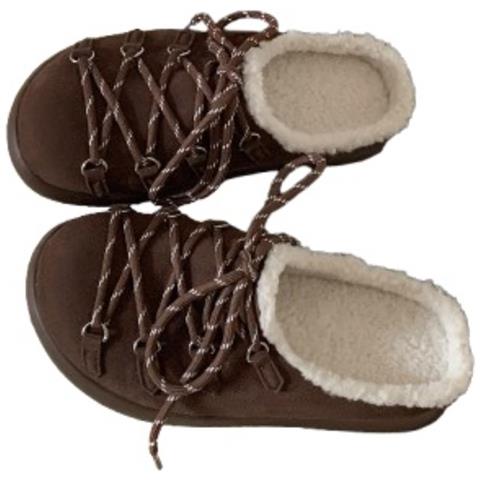 Pantofole Calde In Montone Stile Birkenstock Con Lacci - Comfort E Stile Coffee 39 - Foto 1