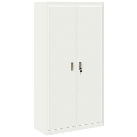 Armadio Bianco 90 x 40 x 180 cm Acciaio - Foto 1