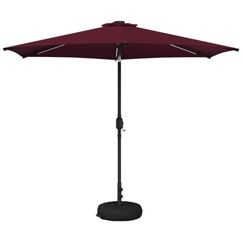 Parasol da Giardino con Luci LED 300 x 300 cm Poliestere - Foto 1