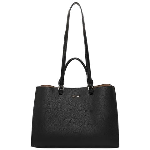 Borsa A Spalla Grande Basic Nera - Foto 1
