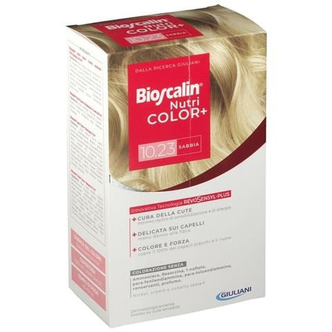 Nutricolor Plus 10,23 Sabbia Crema Colorante 40 ml + Rivelatore Crema 60 ml + Shampoo 12 ml + Trattamento Finale Balsamo 12 ml - Foto 1