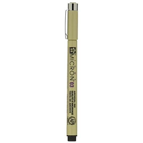 pz. 1 Fineliner Pigma Micron XSDK. nero 0.3mm A004001 - Foto 2