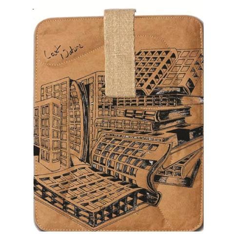 Custodia ecologica in carta per KINDLE - Yellow K design - Foto 1