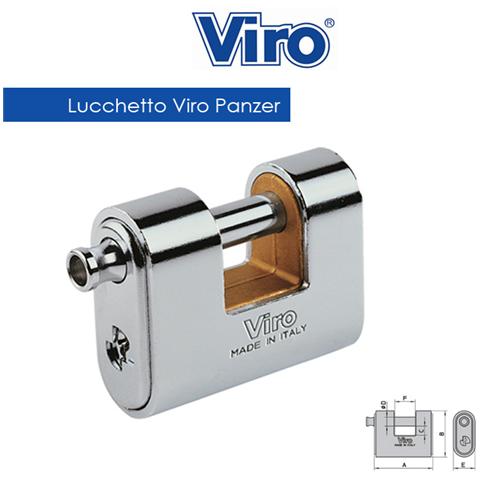 Lucchetto per serranda o catena Mod. Panzer larghezza mm 65 antiscasso - Foto 2