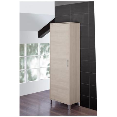 Feridras - Mobile Bagno Colonna 60x35x170 Cm Rovere Chiaro Arredo ... Feridras - Mobile Bagno Colonna 60x35x170 Cm Rovere Chiaro Arredo ...