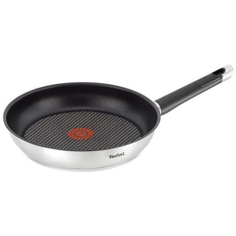 TEFAL Padella E82402 Ø 20 Cm Acciaio Inossidabile Nero