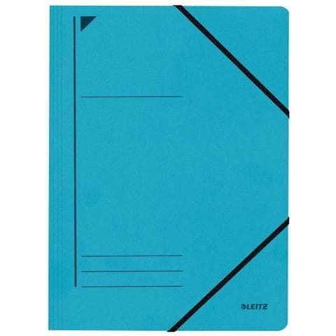 Leitz Eckspanner, Din A4, Colorspankarton 450 G-qm, Blau Mit Gummizug-verschluss, Fassungsvermgen: 250 Blatt (3980-00-35) - Foto 1