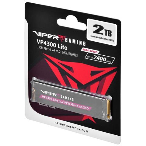 Patriot Memory Vp4300 Lite M.2 2 Tb Pci Express 4.0 Nvme (viper Vp4300 Lite 2tb M.2 2280 Pcie Gen4 X4) - Foto 7