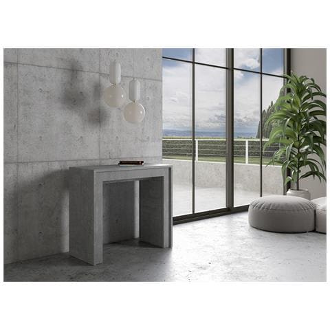 Consolle Allungabile 90x42/198 Cm Mia Small - Cemento - Foto 2