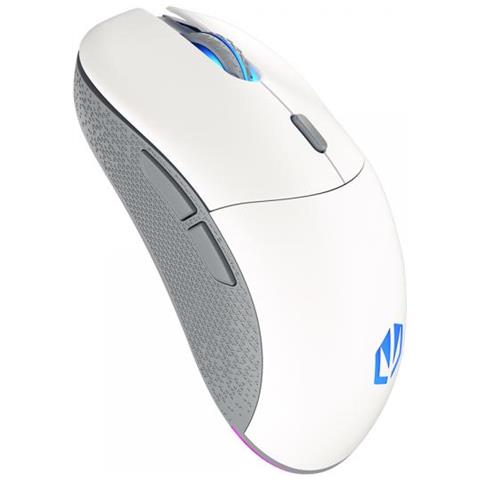 Gem Plus Wireless Onyx White Mouse Ambidestro Rf Wireless + Usb Type-c Ottico 26000 Dpi - Foto 1
