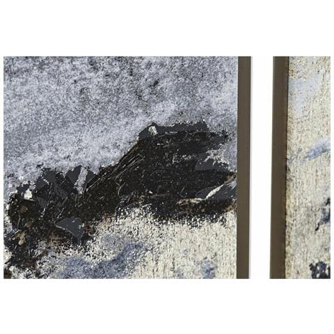 Quadro Dkd Home Decor 79 X 2,5 X 79 Cm Astratto Moderno (4 Pezzi) - Foto 2