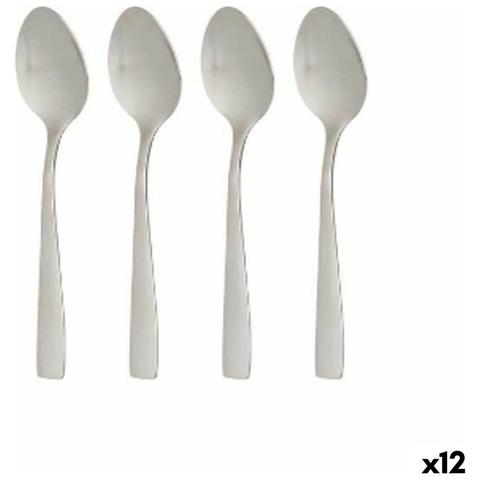 Set Di Cucchiai Dolce Argentato Acciaio Inossidabile 2,7 X 13,5 X 0,3 Cm (12 Unità) - Foto 1