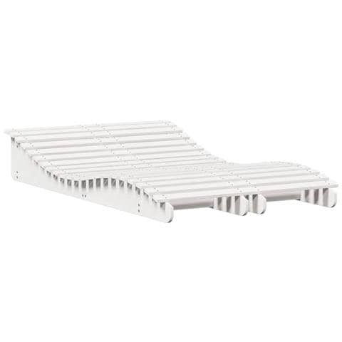 Lettini Prendisole 2pz Bianchi 205x60x31,5 Legno Massello Pino - Foto 2